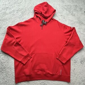 Reebok Classic Hoodie Mens Size‎ 2XL Red Kangaroo Pocket Drawstring Cozycore